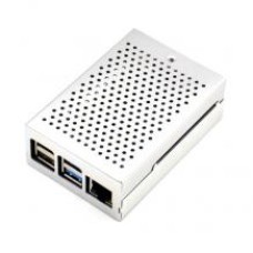 Алюмінієвий корпус з вентилятором для Raspberry PI 4 (сріблястий)