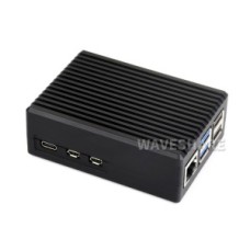Алюмінієвий ребристий корпус-радіатор із кулером для Raspberry Pi 5 від Waveshare
