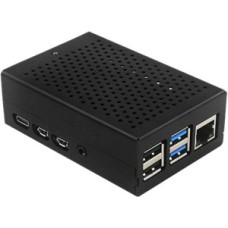 Алюмінієвий корпус з вентилятором для Raspberry PI 4 (чорний)