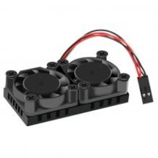 Радіатор з подвійним вентилятором для охолодження Raspberry Pi 4