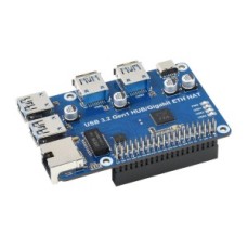 Плата розширення USB 3.2 Gen1 та Gigabit Ethernet для Raspberry Pi