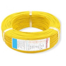 Кабель 22AWG в силіконовій ізоляції 50 см (жовтий)