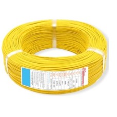 Кабель 24AWG в силіконовій ізоляції 50 см (жовтий)
