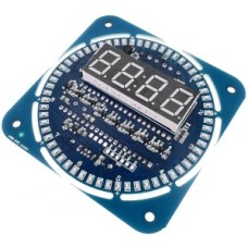 LED-годинник на DS1302 з аналогової стрілкою і датчиком температури DS18B20