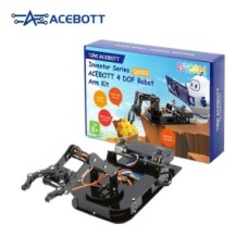 Робот-маніпулятор ACEBOTT QD022 з платою контролера ESP32 (підтримка Arduino, ACECode та Python)
