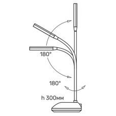 LED лампа настiльна з акумулятором TITANUM TLTF-022G 7W 3000-6500K USB сіра
