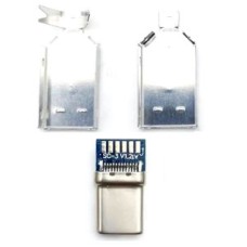 Роз'єм USB type-C 3.0 збірний під пайку 8-pin/PD 1шт