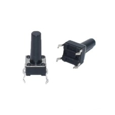 Тактова кнопка DIP 4pin 6х6x11мм, шток 7.5мм
