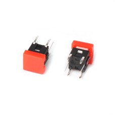 Тактова кнопка SMT 6.5x5.4мм 6-pin з червоним підсвічуванням