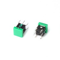 Тактовая кнопка SMT 6.5x5.4мм 6-pin с зелёной подсветкой