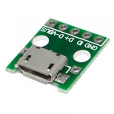 Плата-перехідник microUSB-B на DIP 2.54