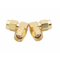 ВЧ-переходник RP-SMA-plug на RP-SMA-plug (Г-образный)