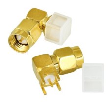 Коаксіальний конектор SMA-plug кутовий для друковоної плати 1 шт