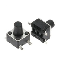 Тактова кнопка SMD 4-pin 4.5х4.5x7.5мм, шток 4 мм