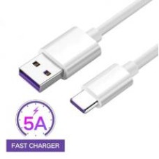 USB-кабель зарядки Type-C 5A білий 1м