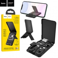 USB кабель Hoco U86 Treasure 6в1 0.28m (чорний)