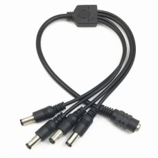 Кабель-розгалужувач Y-типу 1xDC5.5х2.1-F на 4xDC5.5х2.1-M 35см