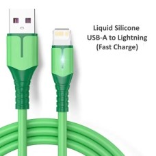 USB-кабель силікон USB-А Lightning 1.5м зелений