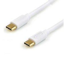 Кабель ATcom Type-C - Type-C 60 Вт, 3 А Швидка зарядка, білий 1,8 м