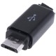 Штекер micro-USB 5pin прямий з корпусом і кабельним вводом