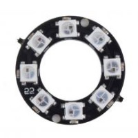 Круг с 8 RGB светодиодами с последовательным управлением
