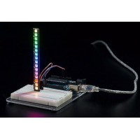 Полоска с 8 RGB светодиодами с последовательным управлением
