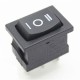 Перемикач KCD1-106-3P 6A,220V (чорний)