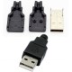 Штекер USB-A Male Socket збірний