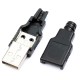 Штекер USB-A Male Socket збірний