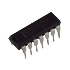 Мікросхема CD4011BE 4 елемента 2І-НЕ
