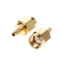 Коннектор коаксиальный SMA-male обжимной 1шт