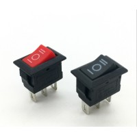 Перемикач червоний KCD-11, SPDT (ON-OFF-ON), 250В,3А
