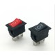 Перемикач червоний KCD-11, SPDT (ON-OFF-ON), 250В,3А