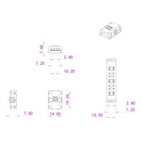 З'єднувальний роз'єм Hippo-M для RGB стрічка-стрічка IP20