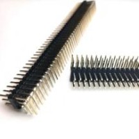 Коннектор трехрядный угловой 3x40 пин папа