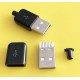 Штекер USB-A сборной с кабельным вводом