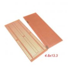 Мідна макетна плата DIY (Stripboard) з гетинаксу 133x48 мм