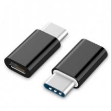 Перехідник USB Type-C 2.0 тато - micro-USB мама (колір білий або чорний)