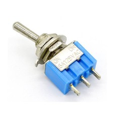 Тумблер 3-контактний MTS-102 з фіксацією