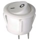 Перемикач круглий KCD1-201-2P ON-OFF 2-х контактний 6A 220V білий