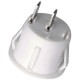 Перемикач круглий KCD1-201-2P ON-OFF 2-х контактний 6A 220V білий