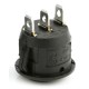 Переключатель круглый KCD1-201-3P ON-OFF-ON 3-х контактный 6A 220V чёрный