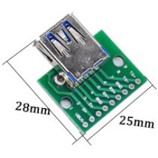 Модуль USB 3.0 Female PCB штекер на платі 9 pin