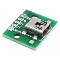 Модуль miniUSB PCB гнездо на плате