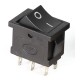 Вимикач KCD2-202-6P ON-OFF (6A 250V) DPDT 6 pin (чорний)