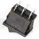 Вимикач KCD2-202-6P ON-OFF (6A 250V) DPDT 6 pin (чорний)