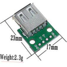 Модуль USB 2.0 Female PCB гніздо на платі