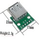 Модуль USB 2.0 Female PCB гнездо на плате