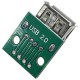 Модуль USB 2.0 Female PCB гнездо на плате