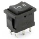 Перемикач KCD1 ON-OFF-ON (6A 250В) 6 pin (чорний)